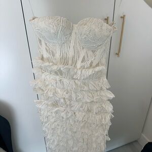 Retrofit Irini Dress - sequin and ruffle